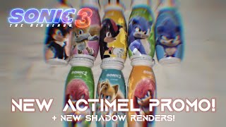 ACTIMEL PROMOS  SHADOW RENDERS  SONIC MOVIE 3 NEWS [upl. by Selrhc]