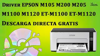 Driver EPSON M1100 M1120 M105 M200 M205 ETM1100 ETM1120 Activa todas funciones de impresora GRATIS [upl. by Eleumas]