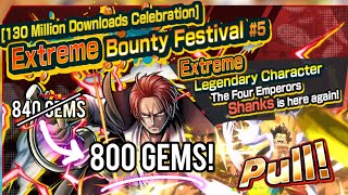 EX SHANKS Is Back A Lil CHEAPER Four Emperors SHANKS SUMMON  One Piece Bounty Rush OPBR [upl. by Llert]