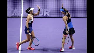 2017 WTA Finals Doubles Quarterfinal  HingisChan vs PeschkeGroenefeld  WTA Highlights [upl. by Nived]