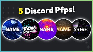 5 Cool Discord Pfp Templates All animated [upl. by Nira]