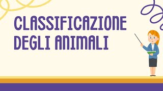 Classificazione degli animali animali youtubekids apprendimento scienze [upl. by Mandi]