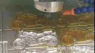 CNC Engraving machine for pvc keychain mold aluminum mold making [upl. by Stav124]