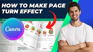 How To Make Page Turn Effect in Canva Tutorial [upl. by Atinav338]