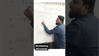 Operations on algebraic expressions Multiplying monomials  shorts class7 [upl. by Sill]