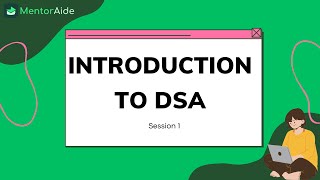 Introduction to DSA  Session 1  DSA 5 month Live Training Program dsa datastructureandalgorithm [upl. by Aisekal215]