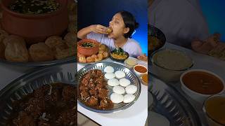 Spicy Golgappa And Manchurian Balls Eating Challenge  Panipuri  Indian Street Food Mukbang shorts [upl. by Leay83]