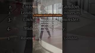 5 Cheapest Universities in London AffordableEducation StudyInLondon StudentLife [upl. by Schlosser]