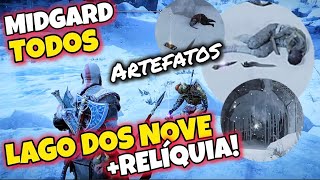 TODOS os artefatos do LAGO DOS NOVE em God of War Ragnarok  Relíquia de reviver estátuas 068 [upl. by Huan]