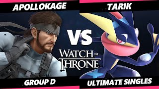 WTT 2023  ApolloKage Snake Vs Tarik Greninja Smash Ultimate  SSBU [upl. by Leahsim]