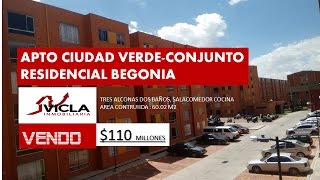 APTO SOACHA CIUDAD VERDE CONJUNTO BEGONIA VICLA INMOBILIARIA [upl. by Elo]