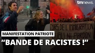 Les patriotes défilent contre limmigration et ça rend fou les gauchistes [upl. by Eralc]