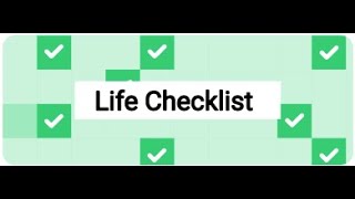 Completing a life checklist [upl. by Tol]