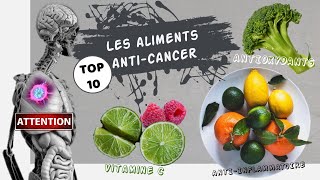 Top 10 des aliments anticancer 🥦🍋🍇🧄 [upl. by Harmaning925]