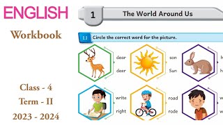 EE  4th std English term 2 work book answers unit 1 The world around us [upl. by Beacham]