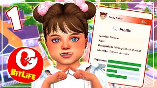 NEW BITLIFE CONTROLS MY SIMS 🤩 1  The Sims 4 [upl. by Oiluarb]