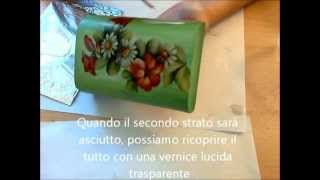 Decoupage su legno Corso di decoupage [upl. by Rica]