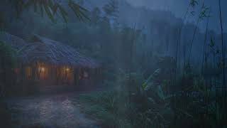 CRAZY Rain and Non Stop THUNDER Ambiance  Beat Anxiety amp Heavy Rain Sounds on a Tin Roof at Night [upl. by Rollo839]