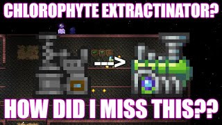 The Chlorophyte Extractinator Terraria 144 Extractinator Upgrade Hardmode Ore Compatible [upl. by Murtagh]