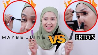 BATTLE MASCARA MAYBELLINE The Falsies Lash Lift VS maskara ERTOS Better Than Eyelash Extension [upl. by Green]