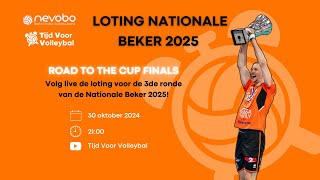 Loting 3de ronde Nationale Beker 2025 [upl. by Sevein]