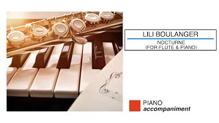 🎼 Lili BOULANGER  Nocturne Piano Accompaniment  Sheet Music Scrolling [upl. by Augustus]