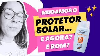 É BOM ISDIN FUSION WATER FPS60  TROCA DE PROTETOR SOLAR  ADOLESCENTE PELE ATÓPICA isdin resenha [upl. by Aneeg468]