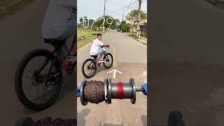 Bike vs Street Litter Bin Fast Challenge [upl. by Aisyla]