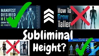 Grow Taller with Subliminals Heres What Science Says [upl. by Urbani372]