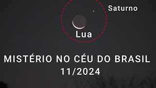 A Incrível Aparição da Lua e Saturno O Mistério da Conjunção no Céu Noturno [upl. by Tiffanle]