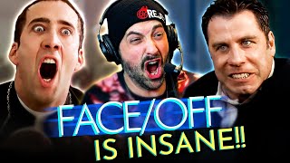 FACE OFF 1997 MOVIE REACTION FIRST TIME WATCHING Nicolas Cage  John Travolta [upl. by Yorgo669]