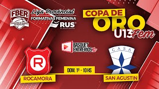 Liga Provincial Femenina U13 2024 – Copa de Oro  Rocamora vs San Agustin [upl. by Enomar]