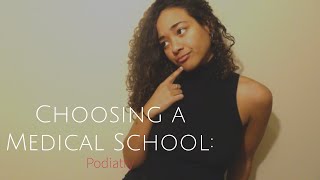 How I Chose My Medical School  Podiatry [upl. by Aihsinyt]