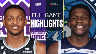 Sacramento Kings vs Minnesota Timberwolves Full Game Highlights  251024  NBA Regular season [upl. by Noislla]