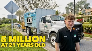 21 Year Old Running A 5 Million Dollar Lawn Care Company Shop Tour and Maintenance Division [upl. by Fauman]