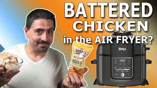 CRISPY BATTERED CHICKEN WINGS IN THE AIR FRYER [upl. by Nanis381]