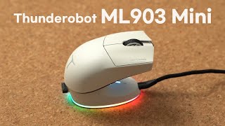 🔥 LED 충전 독 까지 8K 유선 amp 4K 무선 지원 Thunderobot ML903 MINI 게이밍 마우스 리뷰 [upl. by Binette]