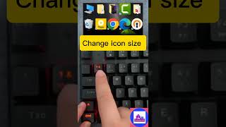 Change icon size icons size tricks short computer real viralshort viralreal viral [upl. by Bacon]