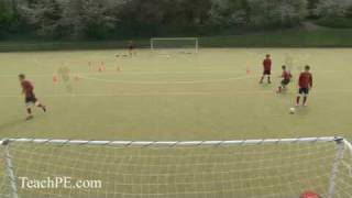 Soccer Drills  Dribbling Skills  Beat the Player [upl. by Notlem]