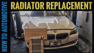 How To Replace The Radiator On A BMW 528i535i f10 [upl. by Liebman]