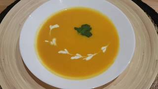 RECETTE DE VELOUTE DE POTIRON SOUPE DE CITROUILLE FACILE [upl. by Salkcin]