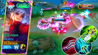 Beatrix Perfect Gameplay Solo Rank  Build Beatrix Tersakit 2024  MLBB [upl. by Dyna133]