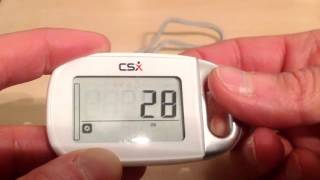 CSX P361 Walking Pedometer  Video 1 of 2  Setup [upl. by Markiv]