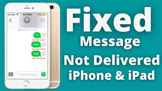 Fixquot Message Not Delivered iMessage Activation Error iPhone amp iPad 2020 [upl. by Eiggem]