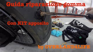 guida kit riparazione gomme moto [upl. by Hctud573]