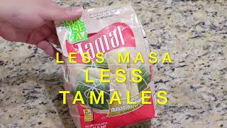 HOW TO MAKE LESS MASA FOR LESS TAMALES IN 5 MINS [upl. by Haropizt18]