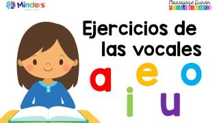 Ejercicios de las vocales  Aprendiendo a leer  Minders Psicología Infantil [upl. by Yort]