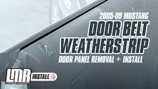 How To Install Mustang Door Belt Weatherstrip 20052009 All [upl. by Enida]