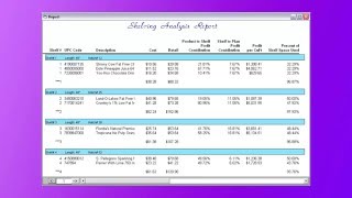 Report Writer in Shelf Logics Planogram Software [upl. by Nilrem]