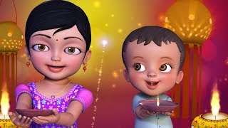 சந்தோஷம் பொங்கிடும் தீபாவளி  Tamil Rhymes for Children  Infobells [upl. by Alberic]